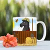 Kaffeebecher mit schwarzes Turnierpferd Motiv Kaffeetasse Produktbild-Vorschau 3