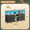 TV skrinka 108 cm s LED, horná doska s efektom tigrieho Náhľad obrázku produktu 5