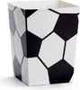 Sacchetti per popcorn calcio 7x7x12,5 cm set di 6 nero Anteprima dell’immagine prodotto 4