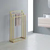 Handtuchhalter KUNO, gold lackiert - freistehender Produktbild-Vorschau 4