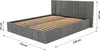 Muralo PREMIUM POLSTERBETT für Schlafzimmer Polsterbett mit Produktbild-Vorschau 2
