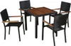 vidaXL 5-tlg. Garten-Essgruppe Poly Rattan Akazie Produktbild-Vorschau 2