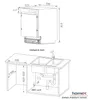 homeX DWSI601449E Geschirrspüler 60 cm, Spülmaschine Produktbild-Vorschau 4
