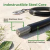 Hundeleine Edelstahl PVC 3m Blau 3mm Dick mit Drehhaken Produktbild-Vorschau 3