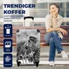 MuchoWow® Koffer Handgepäck Trolley Rollkoffer Kleine Produktbild-Vorschau 2