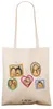 Mr. & Mrs. Panda Tote Bag Igel Familie - Transparent - Produktbild-Vorschau 3
