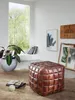Sitzwürfel STANLEY Echtleder braun 47 x 41 x 47 cm Ottomane Produktbild-Vorschau 7