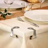 com-four® 8x Premium Tischtuchklammern aus Edelstahl - Produktbild-Vorschau 2