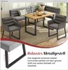 Ensemble de bancs d'angle avec table, deux chaises, tissu Voir les images du produit 6