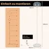 COSTWAY 146cm Stehlampe Stehleuchte mit Fußschalter, Produktbild-Vorschau 7
