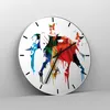 Wanduhr - Rund - Glasuhr - Elefant Tierwelt Fantasie - Produktbild-Vorschau 4