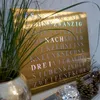 WordClock Jupiter Edelstahl gelasert in Gold - elegante Produktbild-Vorschau 4
