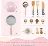 Cucina per bambini COSTWAY con accessori, cucina per Anteprima dell’immagine prodotto 8
