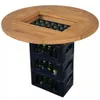 vidaXL Bierkastentisch Teak 70 cm Produktbild-Vorschau 9