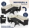 CASARIA® Polyrattan Ecklounge Set WPC Esstisch Ecksofa 2 Produktbild-Vorschau 3