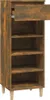 vidaXL Botník Kouřový dub 40x36x105 cm Materiál dřeva Náhled obrázku produktu 4