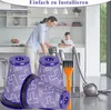 A mother and child are in a kitchen, and the foreground shows vacuum cleaner filters and accessories. Produktbild-Vorschau