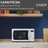 Candy Idea CMWA20SDLW Plaque de cuisson Solo Four à Voir les images du produit 10