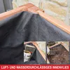 A close-up view of a wooden raised garden bed lined with dark fabric, with inset images showing hands working with tools and filling the bed with soil. Produktbild-Vorschau