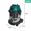 VONROC VC504AC, 1400 W, Trommel-Vakuum, Trocken&Nass, Produktbild-Vorschau 5
