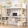 UnboxG Etagenbett Hochbett 90x200cm mit  Schreibtisch Produktbild-Vorschau 5