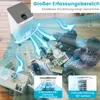 A portable air cooler is shown in a room with children playing on the floor. The air cooler is shown emitting cool air in different directions. Náhľad obrázku produktu