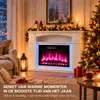HOMAVO 23 inch elektrische haard haardmeubel LED strip Productafbeelding-voorbeeld 5