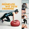 TRESKO Gymnastikball (Rot, 55cm) mit Pumpe Fitnessball Produktbild-Vorschau 4