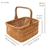 Creative Home Cestino Vimini con Manico Olandese | Cesto Anteprima dell’immagine prodotto 2