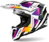 A motocross helmet with a colorful, geometric design. Podgląd zdjęcia produktu
