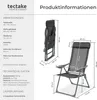 tectake® 4er Set Aluminium Gartenstuhl Maurine klappbar 73 Produktbild-Vorschau 5
