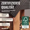 FALINKO Premium Vogelfutterhaus mit Ständer aus Holz – - & Produktbild-Vorschau 3