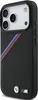 A black iPhone case with BMW M tricolor stripes and logos. Anteprima dell’immagine prodotto