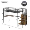 Flieks Etagenbett 90x200cm mit L-förmigem Schreibtisch und Produktbild-Vorschau 7