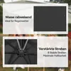 Parasol de jardin en aluminium, diamètre 300 cm, avec Voir les images du produit 5