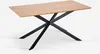 Tisch mit gekreuzten Beinen 160x90 aus Holz und Metall Produktbild-Vorschau 3