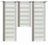 Design Mini Flächenvorhang Set braun beige Schiebevorhang Produktbild-Vorschau 1