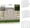 vidaXL Gabionen mit Hochbogen 4 Stk. 200x30x160/180cm Produktbild-Vorschau 1
