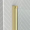 Badewannenaufsatz 140×80 cm, Faltwand, Gold, Aluminium, ESG Produktbild-Vorschau 4