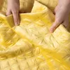 VELVI Gesteppte Tagesdecke - Sonnengelb - 170x210 cm Produktbild-Vorschau 6