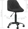 Bürostuhl Schwarz Samt - Bürostühle CC4326 Produktbild-Vorschau 7