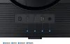A close-up view of the ports on the back of a Samsung monitor. Produktbild-Vorschau