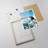 Gerahmtes Poster - Rahmen in heller Eiche - Surfen Surfer Produktbild-Vorschau 4
