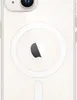 The back of a clear iPhone case with the Apple logo visible through it. Produktbild-Vorschau