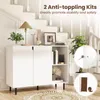 KOMFOTTEU Credenza da buffet bianca, mobile da cucina Anteprima dell’immagine prodotto 3