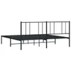 Bettgestell mit Kopfteil Metall Schwarz 183x213 cm Produktbild-Vorschau 7