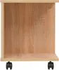 vidaXL Table d'appoint à roulettes 50×35×42 cm Chêne brun Voir les images du produit 3