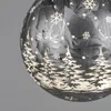 LED Deko Kugel FROSTY WINTERWALD zum aufhängen D. 10cm grau Produktbild-Vorschau 2