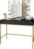 Schminktisch mit Spiegel CORTADO ELITE GOLD Schwarz matt Produktbild-Vorschau 7
