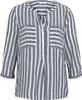 TOM TAILOR Gestreifte 3/4 Arm Bluse V-Ausschnitt Business Produktbild-Vorschau 1